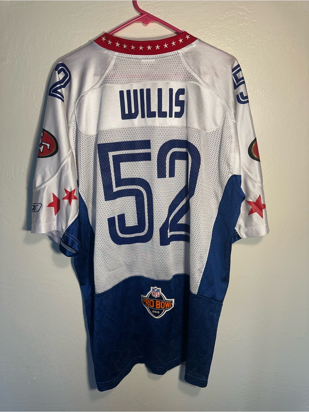 San Francisco 49ers  Pro-bowl 2010 Willis Reebok NFL Onfield Jersey Size XL - Picture 16 of 16